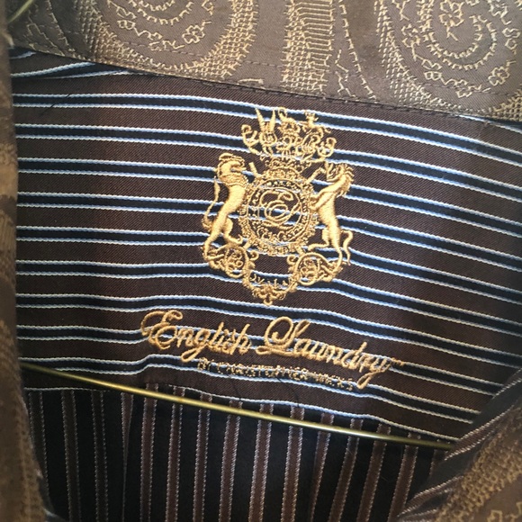 English Laundry Striped Long Sleeve Button Shirt - Picture 3 of 5